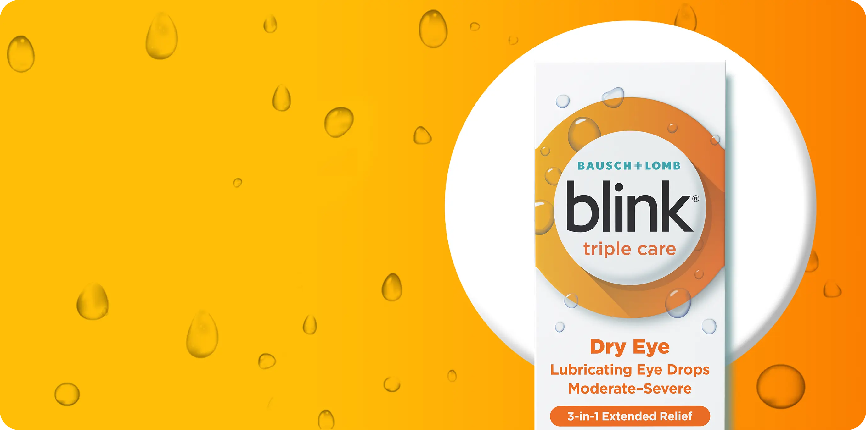 Blink Triple Care Lubricating Eye Drops package